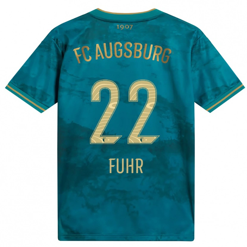 Danxen Børn Paula Fuhr #22 Grøn Brun Udebane Spillertrøjer 2026/27 Trøje T-Shirt