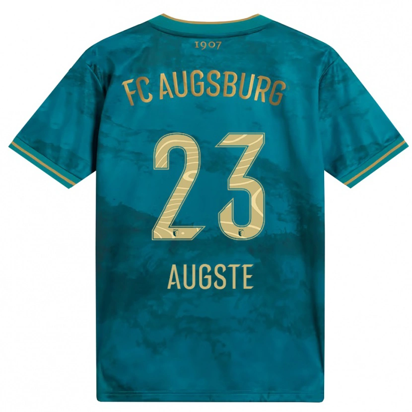 Danxen Børn Julian Augste #23 Grøn Brun Udebane Spillertrøjer 2026/27 Trøje T-Shirt