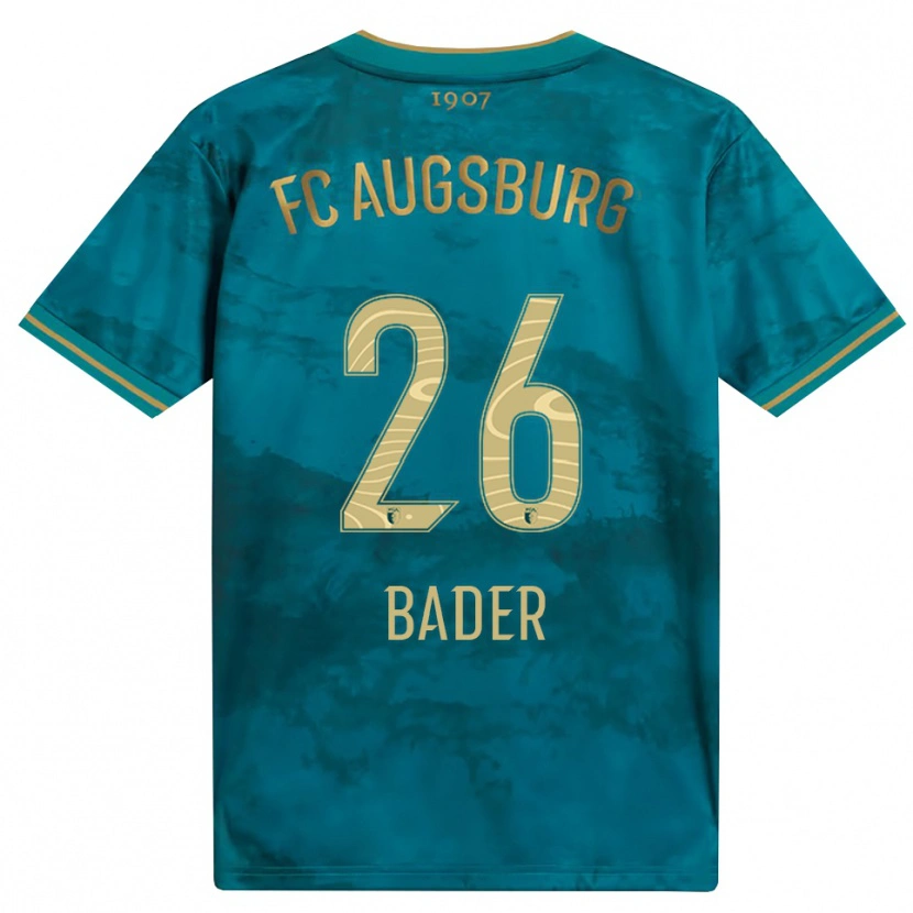 Danxen Børn Tom Bader #26 Grøn Brun Udebane Spillertrøjer 2026/27 Trøje T-Shirt