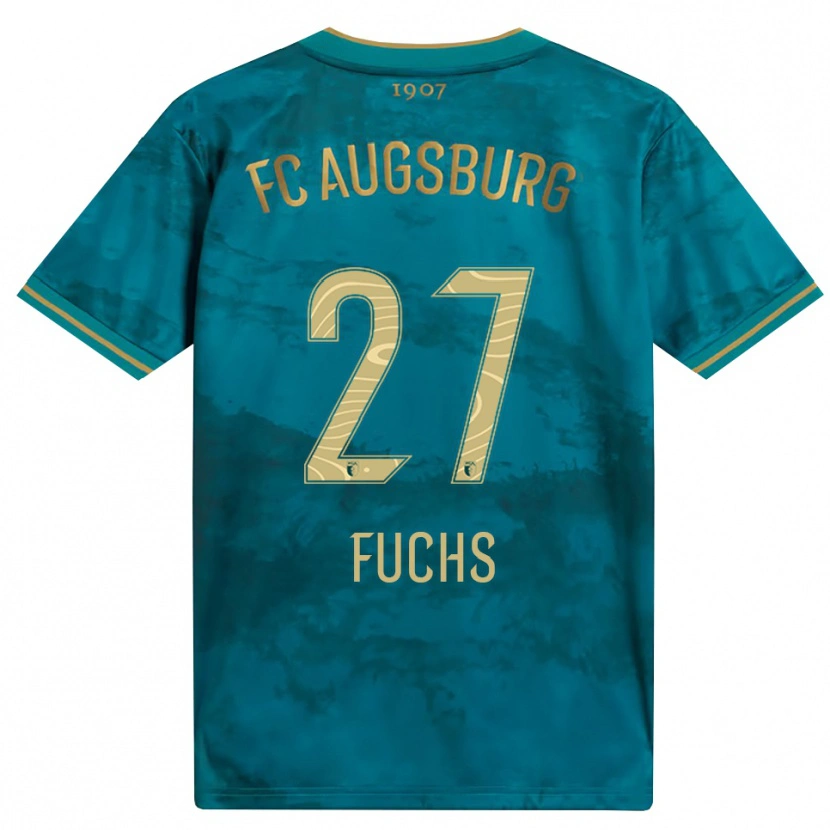Danxen Børn Nina Fuchs #27 Grøn Brun Udebane Spillertrøjer 2026/27 Trøje T-Shirt
