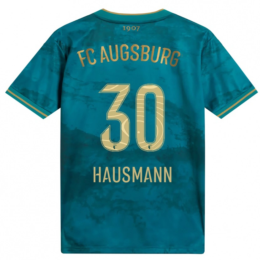 Danxen Børn Daniel Hausmann #30 Grøn Brun Udebane Spillertrøjer 2026/27 Trøje T-Shirt