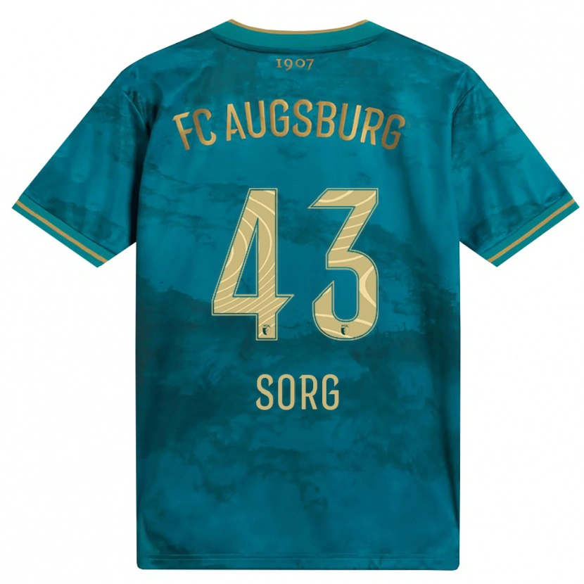 Danxen Børn Oliver Sorg #43 Grøn Brun Udebane Spillertrøjer 2026/27 Trøje T-Shirt