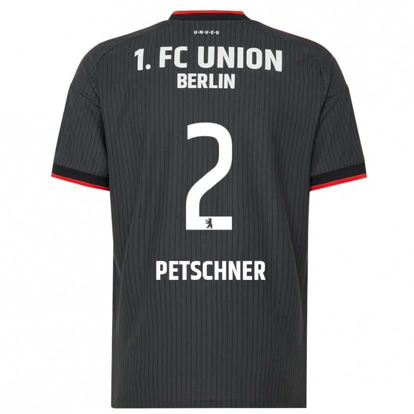 Danxen Børn Anton Petschner #2 Sort Hvid Rød Udebane Spillertrøjer 2026/27 Trøje T-Shirt