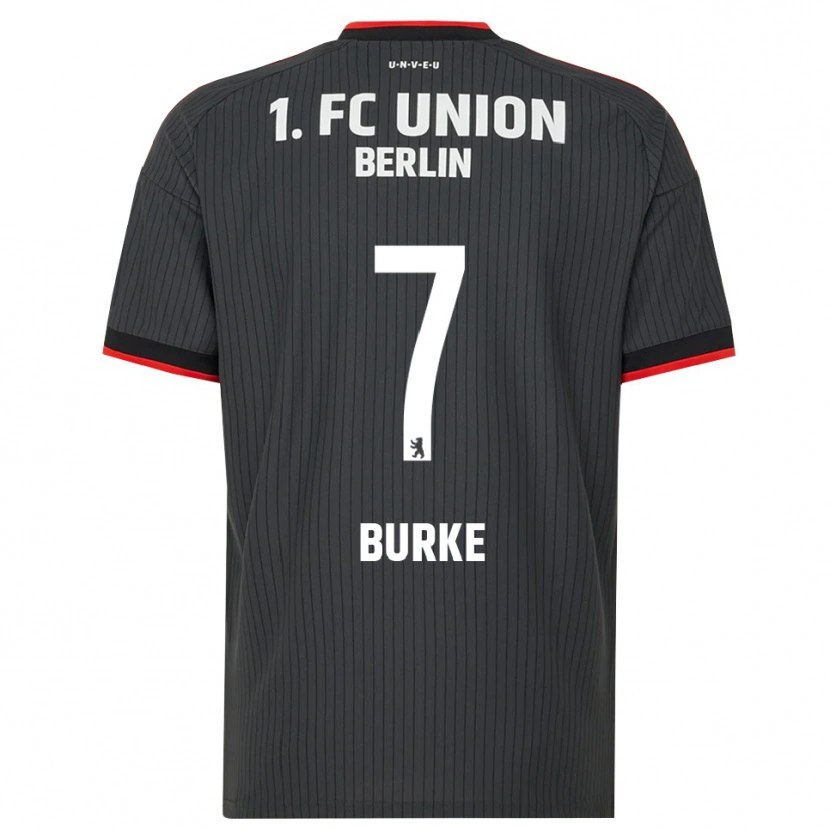 Danxen Børn Oliver Burke #7 Sort Hvid Rød Udebane Spillertrøjer 2026/27 Trøje T-Shirt