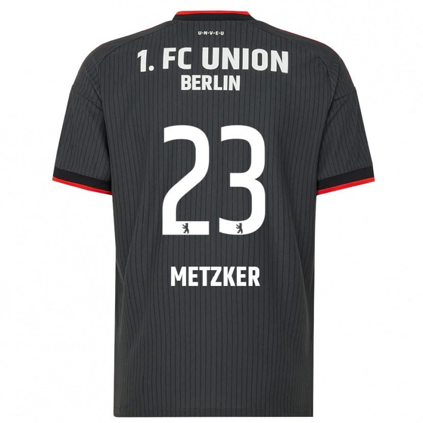 Danxen Børn Pia Metzker #23 Sort Hvid Rød Udebane Spillertrøjer 2026/27 Trøje T-Shirt