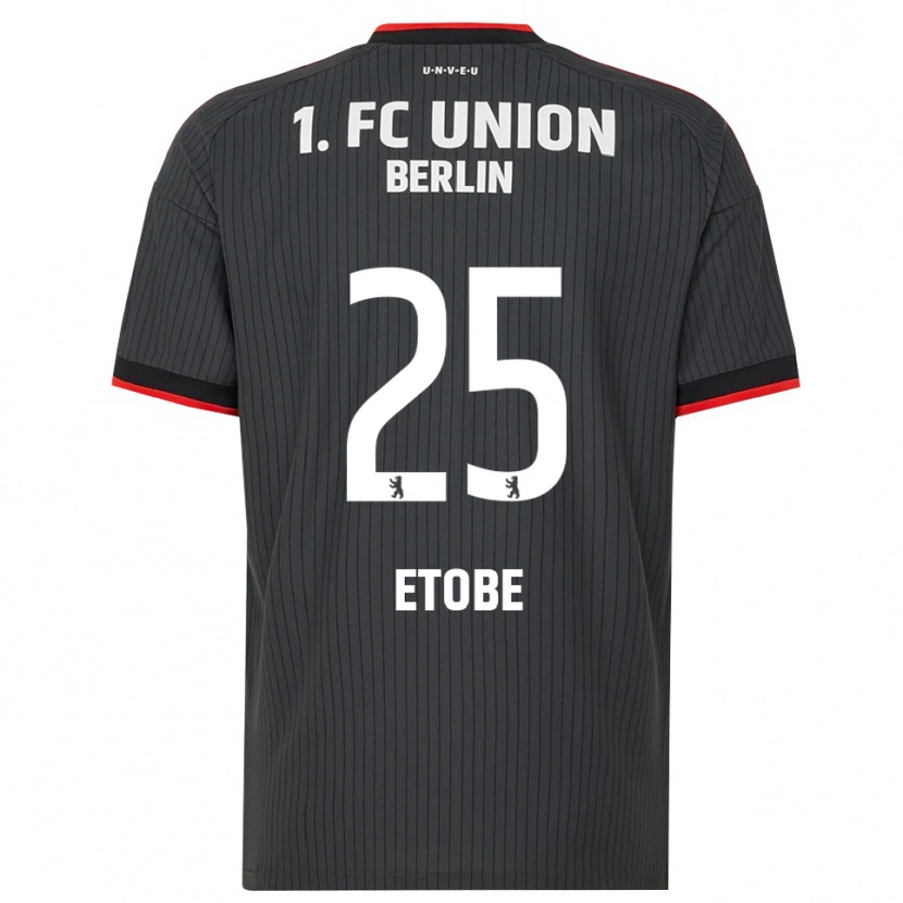Danxen Børn Michael Etobe #25 Sort Hvid Rød Udebane Spillertrøjer 2026/27 Trøje T-Shirt