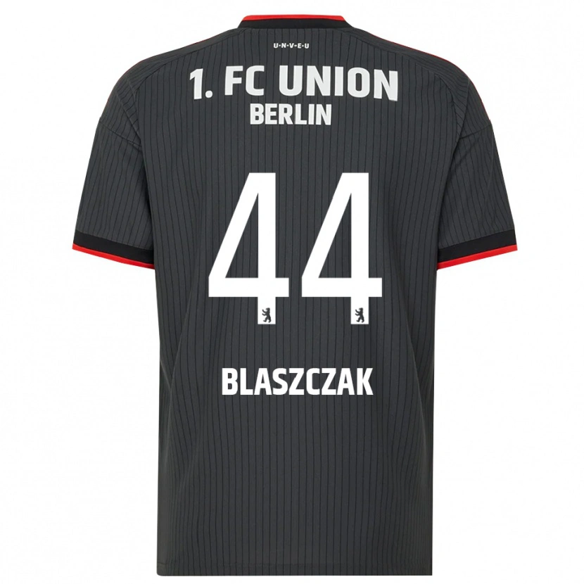Danxen Børn Tim Blaszczak #44 Sort Hvid Rød Udebane Spillertrøjer 2026/27 Trøje T-Shirt
