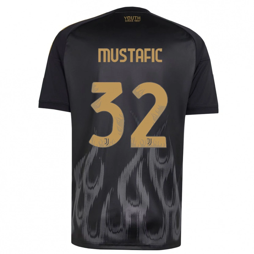Danxen Børn Emma Mustafic #32 Sort Brun Tredje Sæt Spillertrøjer 2026/27 Trøje T-Shirt