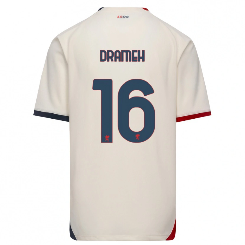 Danxen Mænd Cody Drameh #16 Off-White Rød Udebane Spillertrøjer 2026/27 Trøje T-Shirt