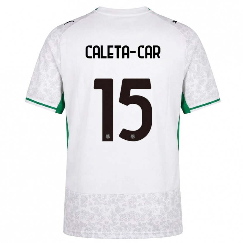 Danxen Mænd Duje Caleta-Car #15 Hvid Sort Grøn Udebane Spillertrøjer 2026/27 Trøje T-Shirt