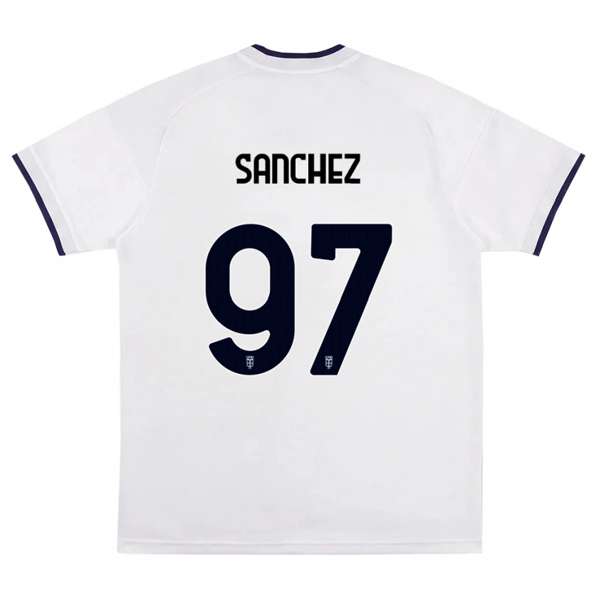 Danxen Mænd Robert Sánchez #97 Hvid Rød Kongelig Blå Udebane Spillertrøjer 2026/27 Trøje T-Shirt