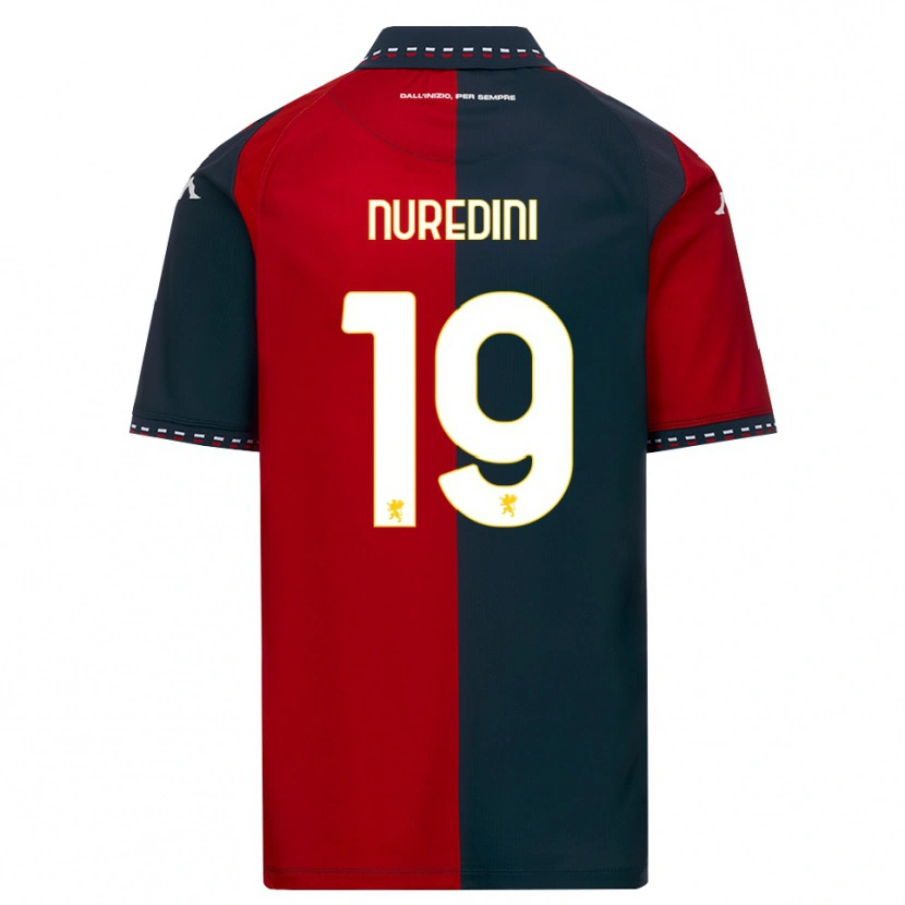 Danxen Mænd Joi Nuredini #19 Rød Sort Hvid Hjemmebane Spillertrøjer 2026/27 Trøje T-Shirt