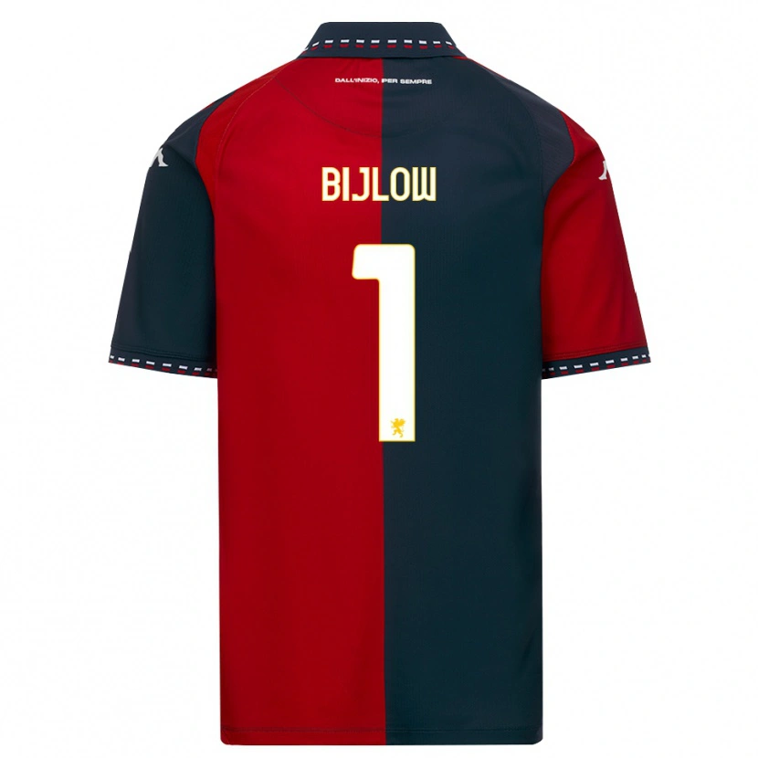 Danxen Mænd Justin Bijlow #1 Rød Sort Hvid Hjemmebane Spillertrøjer 2026/27 Trøje T-Shirt