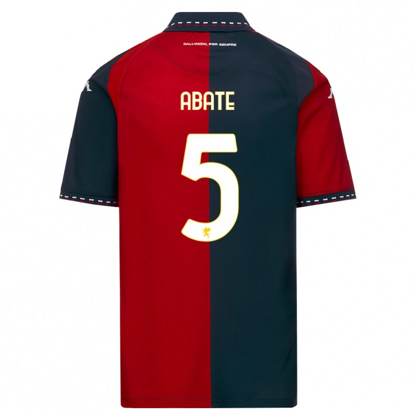 Danxen Mænd Giada Abate #5 Rød Sort Hvid Hjemmebane Spillertrøjer 2026/27 Trøje T-Shirt
