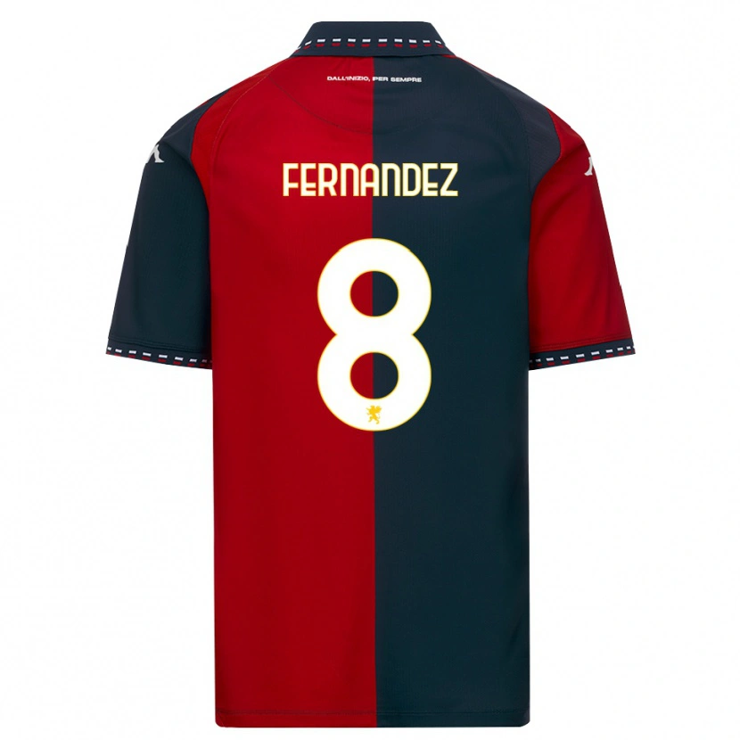 Danxen Mænd Maria Fernandez #8 Rød Sort Hvid Hjemmebane Spillertrøjer 2026/27 Trøje T-Shirt