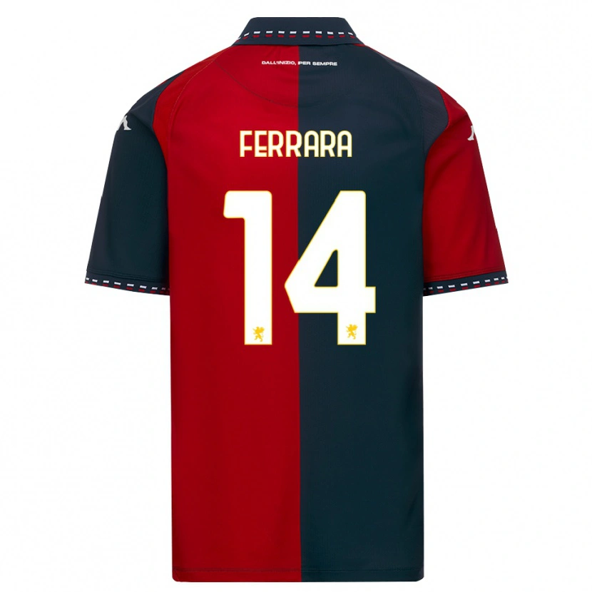 Danxen Mænd Anastasia Ferrara #14 Rød Sort Hvid Hjemmebane Spillertrøjer 2026/27 Trøje T-Shirt
