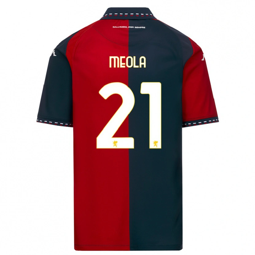 Danxen Mænd Kevin Meola #21 Rød Sort Hvid Hjemmebane Spillertrøjer 2026/27 Trøje T-Shirt