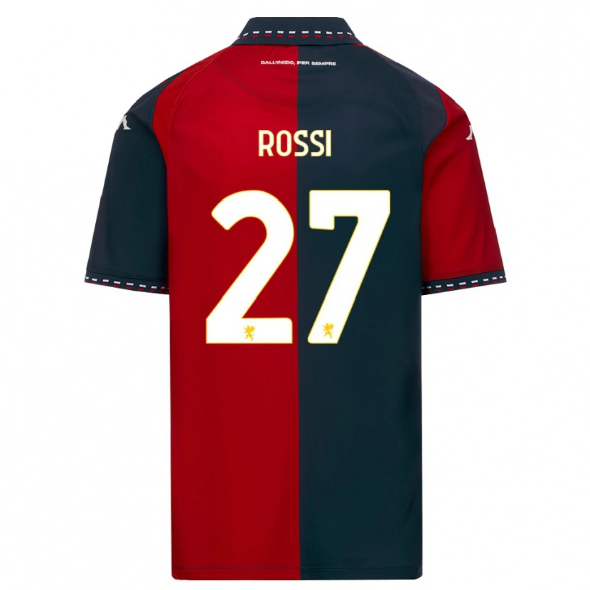 Danxen Mænd Lucrezia Rossi #27 Rød Sort Hvid Hjemmebane Spillertrøjer 2026/27 Trøje T-Shirt