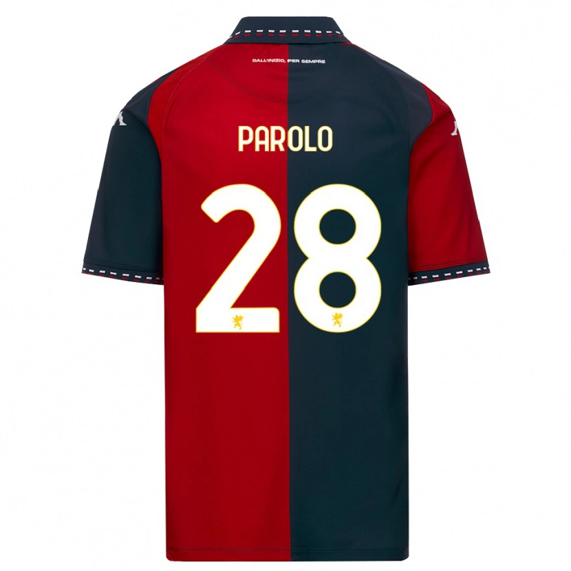 Danxen Mænd Lucrezia Parolo #28 Rød Sort Hvid Hjemmebane Spillertrøjer 2026/27 Trøje T-Shirt