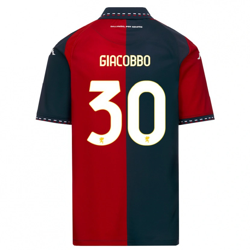 Danxen Mænd Giulia Giacobbo #30 Rød Sort Hvid Hjemmebane Spillertrøjer 2026/27 Trøje T-Shirt