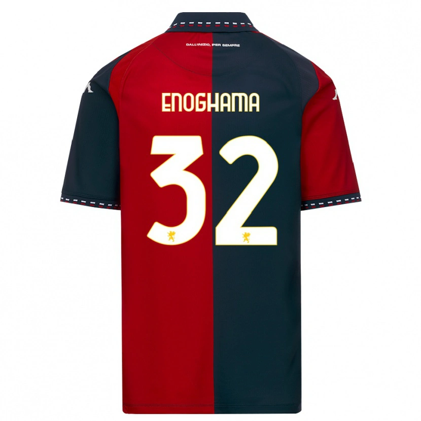 Danxen Mænd Isaac Enoghama #32 Rød Sort Hvid Hjemmebane Spillertrøjer 2026/27 Trøje T-Shirt