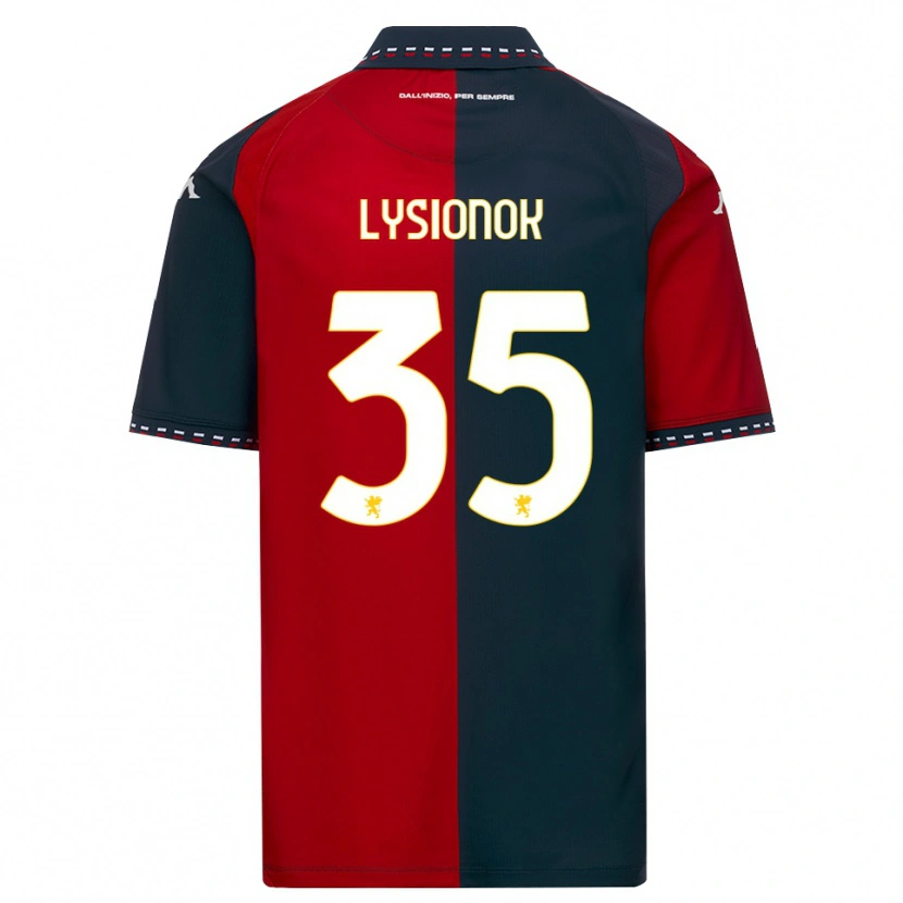 Danxen Mænd Ernestas Lysionok #35 Rød Sort Hvid Hjemmebane Spillertrøjer 2026/27 Trøje T-Shirt