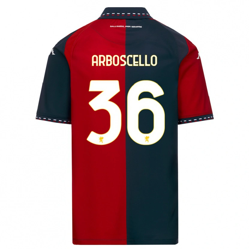 Danxen Mænd Riccardo Arboscello #36 Rød Sort Hvid Hjemmebane Spillertrøjer 2026/27 Trøje T-Shirt