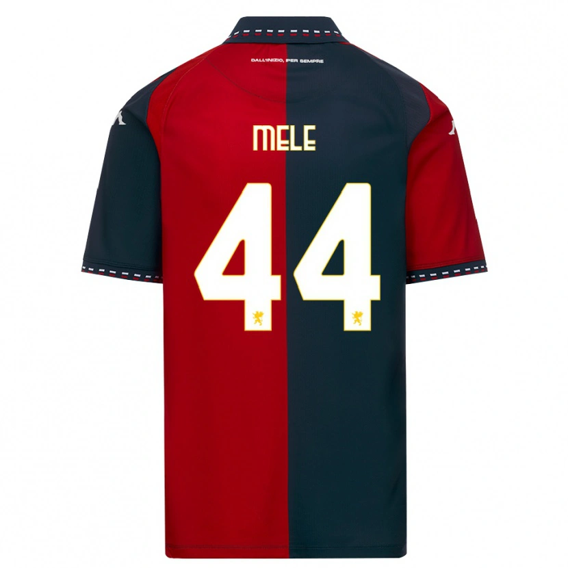 Danxen Mænd Chiara Mele #44 Rød Sort Hvid Hjemmebane Spillertrøjer 2026/27 Trøje T-Shirt