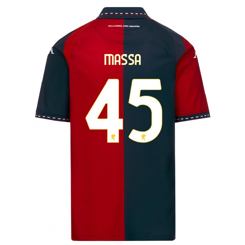 Danxen Mænd Alessandra Massa #45 Rød Sort Hvid Hjemmebane Spillertrøjer 2026/27 Trøje T-Shirt