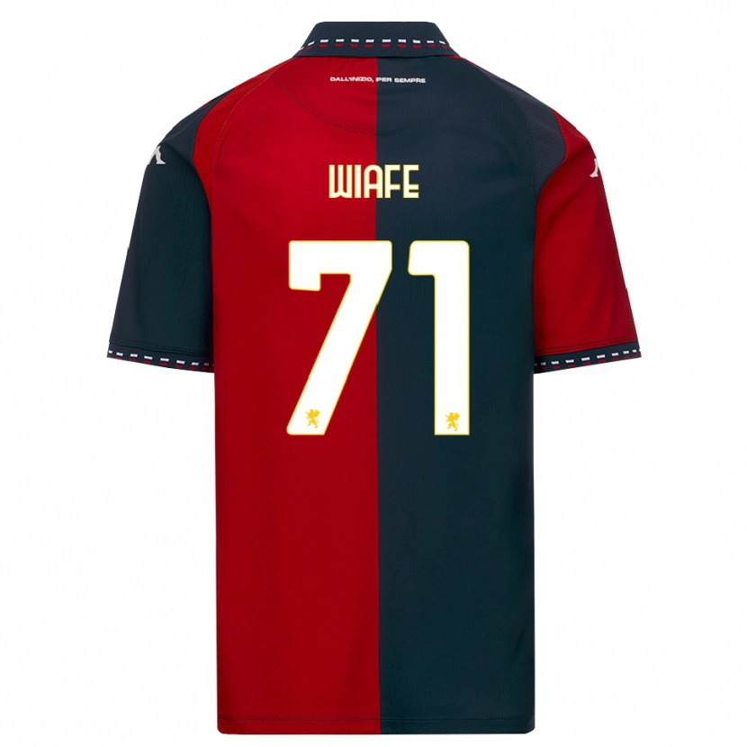 Danxen Mænd Samuel Wiafe #71 Rød Sort Hvid Hjemmebane Spillertrøjer 2026/27 Trøje T-Shirt