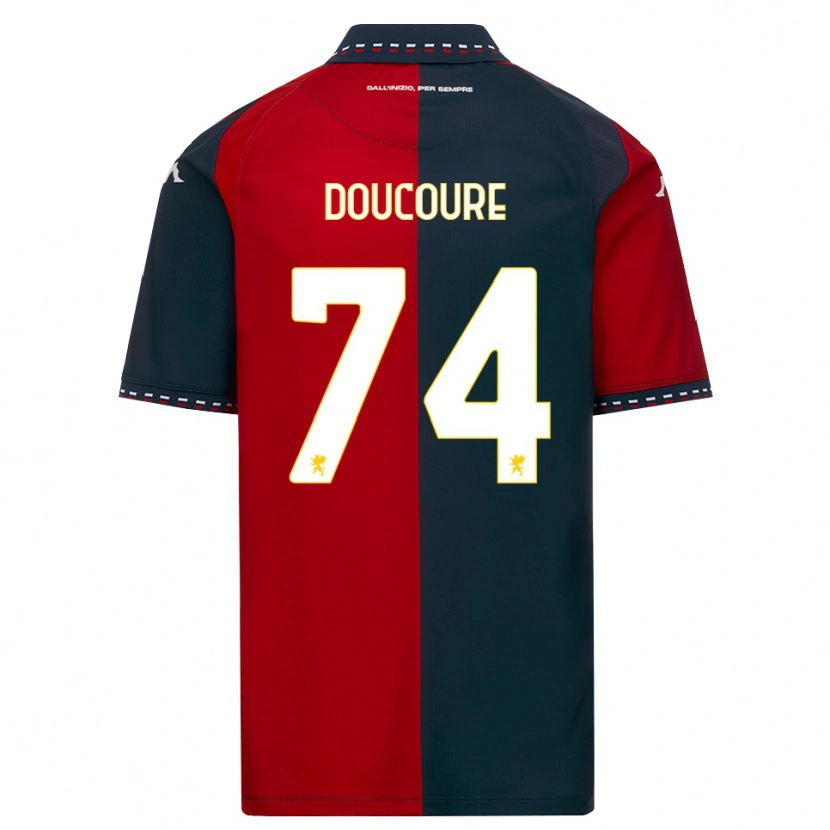 Danxen Mænd Mamedi Doucouré #74 Rød Sort Hvid Hjemmebane Spillertrøjer 2026/27 Trøje T-Shirt