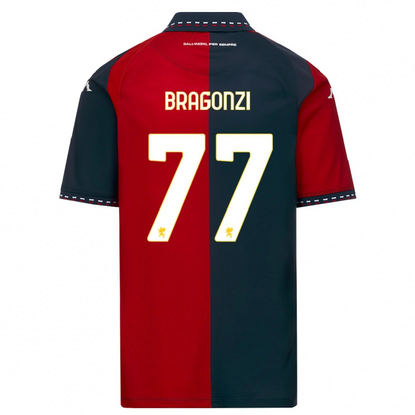 Danxen Mænd Asia Bragonzi #77 Rød Sort Hvid Hjemmebane Spillertrøjer 2026/27 Trøje T-Shirt
