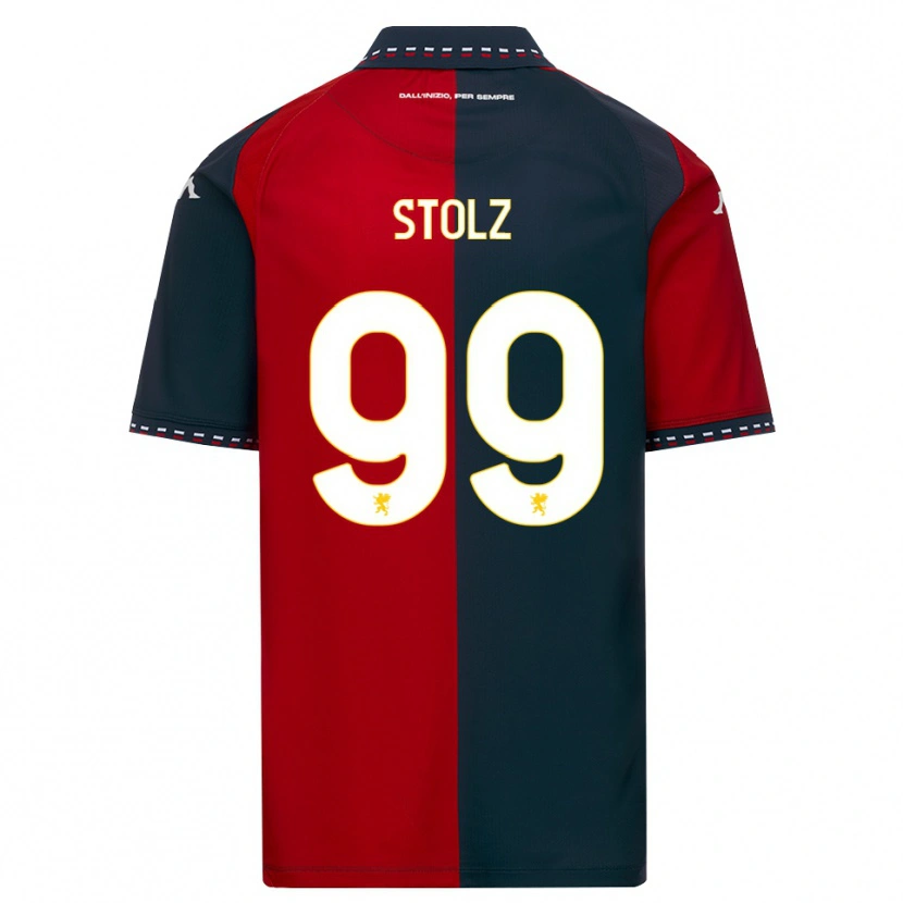 Danxen Mænd Franz Stolz #99 Rød Sort Hvid Hjemmebane Spillertrøjer 2026/27 Trøje T-Shirt
