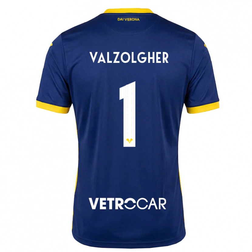 Danxen Mænd Chiara Valzolgher #1 Kongelig Blå Gul Hvid Hjemmebane Spillertrøjer 2026/27 Trøje T-Shirt