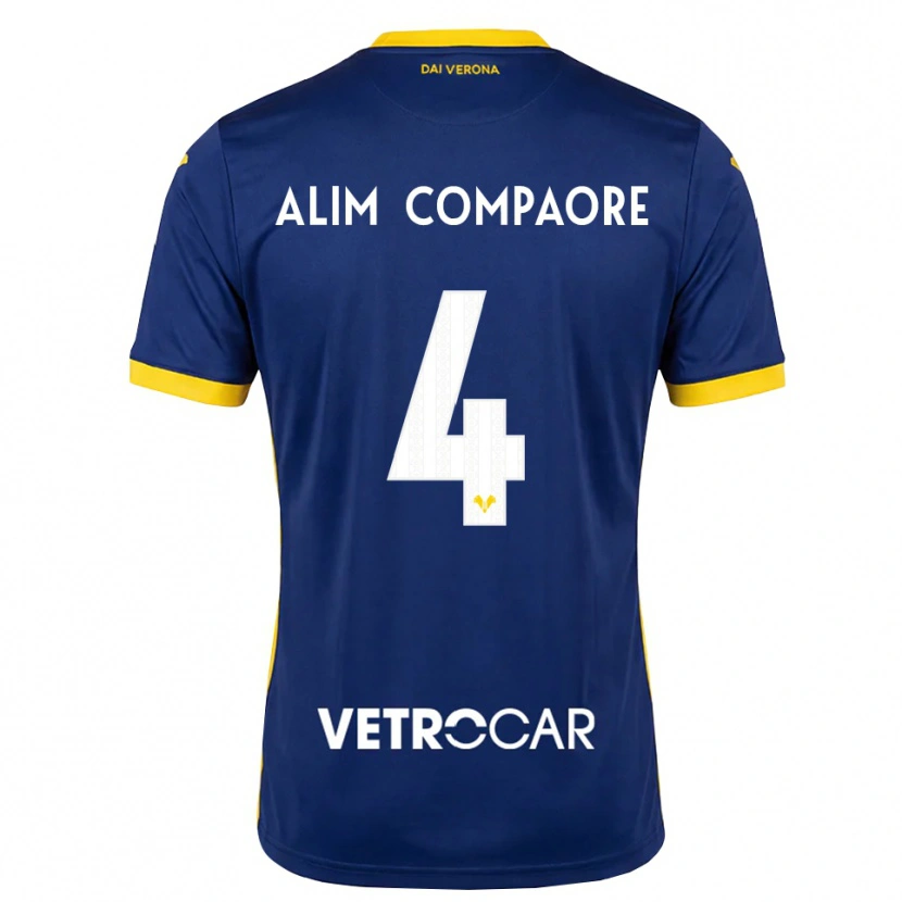 Danxen Mænd Abdul Alim Compaore #4 Kongelig Blå Gul Hvid Hjemmebane Spillertrøjer 2026/27 Trøje T-Shirt