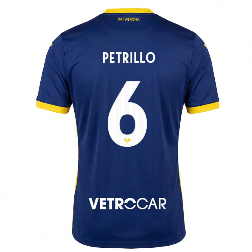 Danxen Mænd Mary Clare Petrillo #6 Kongelig Blå Gul Hvid Hjemmebane Spillertrøjer 2026/27 Trøje T-Shirt