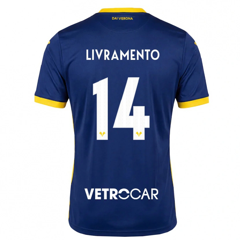 Danxen Mænd Dailon Livramento #14 Kongelig Blå Gul Hvid Hjemmebane Spillertrøjer 2026/27 Trøje T-Shirt