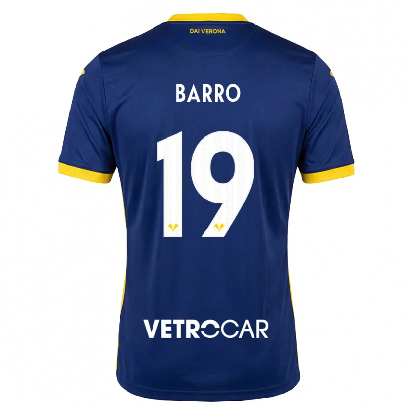 Danxen Mænd Chiara Barro #19 Kongelig Blå Gul Hvid Hjemmebane Spillertrøjer 2026/27 Trøje T-Shirt