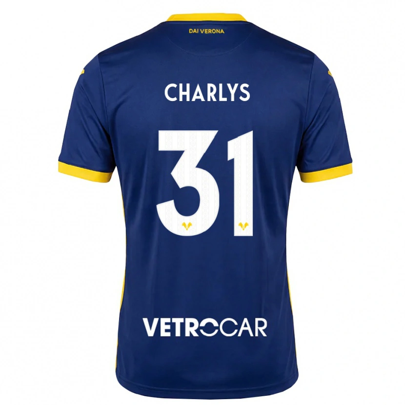 Danxen Mænd Charlys Matheus Lima Pontes #31 Kongelig Blå Gul Hvid Hjemmebane Spillertrøjer 2026/27 Trøje T-Shirt