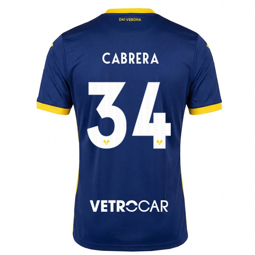 Danxen Mænd Ilena Cabrera #34 Kongelig Blå Gul Hvid Hjemmebane Spillertrøjer 2026/27 Trøje T-Shirt