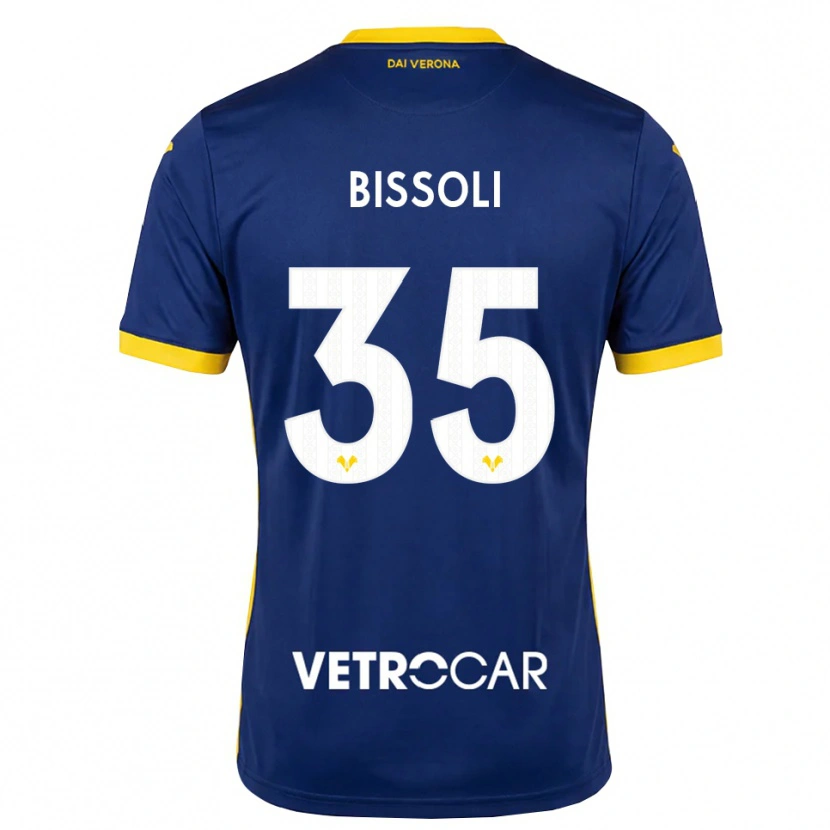 Danxen Mænd Noemí Bissoli #35 Kongelig Blå Gul Hvid Hjemmebane Spillertrøjer 2026/27 Trøje T-Shirt
