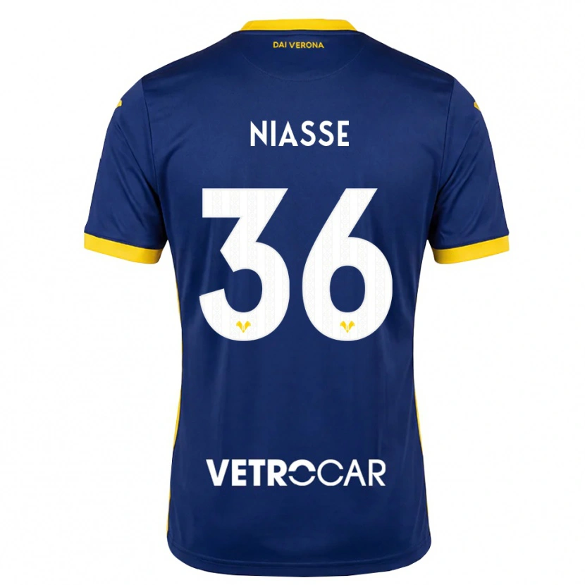 Danxen Mænd Cheikh Niasse #36 Kongelig Blå Gul Hvid Hjemmebane Spillertrøjer 2026/27 Trøje T-Shirt