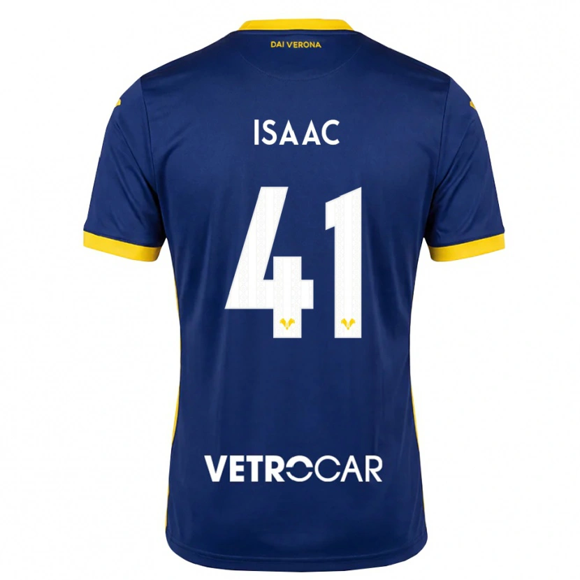 Danxen Mænd Isaac Aguiar Tomich #41 Kongelig Blå Gul Hvid Hjemmebane Spillertrøjer 2026/27 Trøje T-Shirt