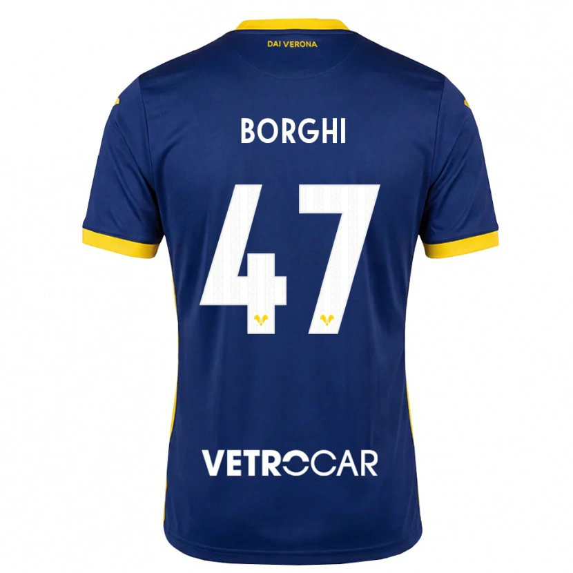 Danxen Mænd Arthur Borghi #47 Kongelig Blå Gul Hvid Hjemmebane Spillertrøjer 2026/27 Trøje T-Shirt