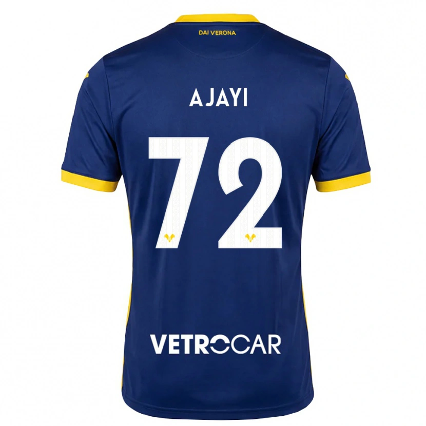 Danxen Mænd Junior Ajayi #72 Kongelig Blå Gul Hvid Hjemmebane Spillertrøjer 2026/27 Trøje T-Shirt