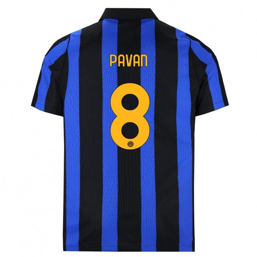 Danxen Mænd Matilde Pavan #8 Sort Blå Gul Hjemmebane Spillertrøjer 2026/27 Trøje T-Shirt