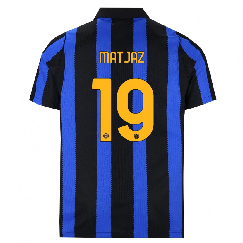 Danxen Mænd Samo Matjaz #19 Sort Blå Gul Hjemmebane Spillertrøjer 2026/27 Trøje T-Shirt