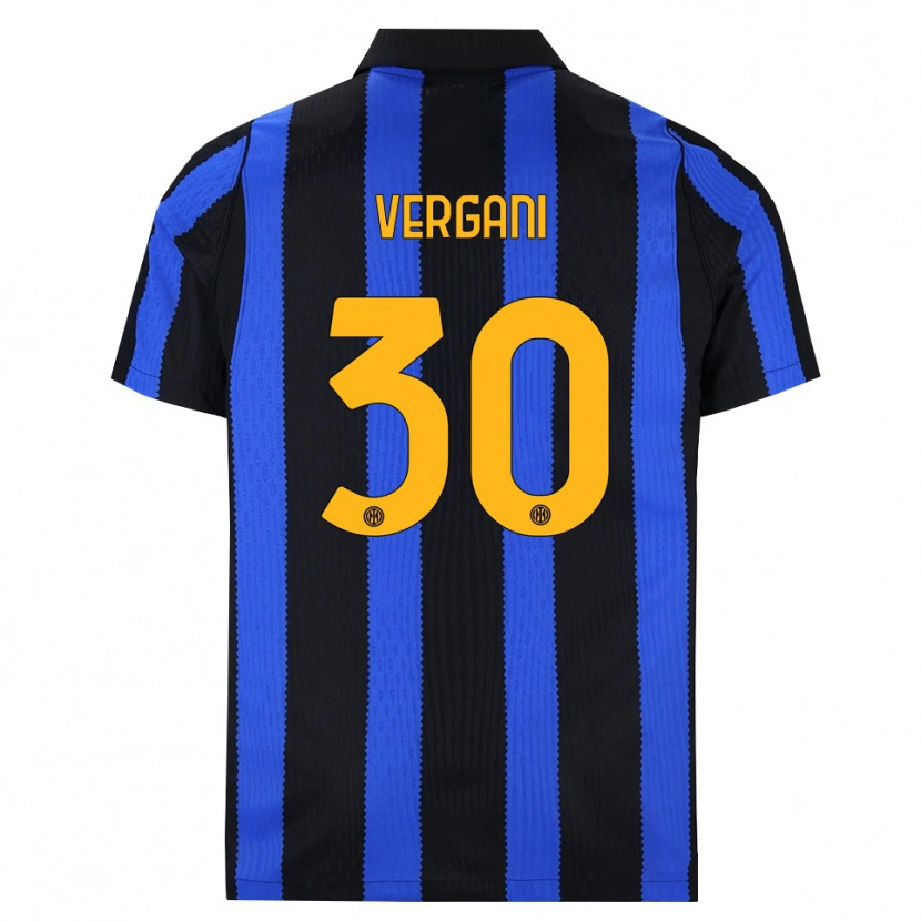 Danxen Mænd Bianca Vergani #30 Sort Blå Gul Hjemmebane Spillertrøjer 2026/27 Trøje T-Shirt