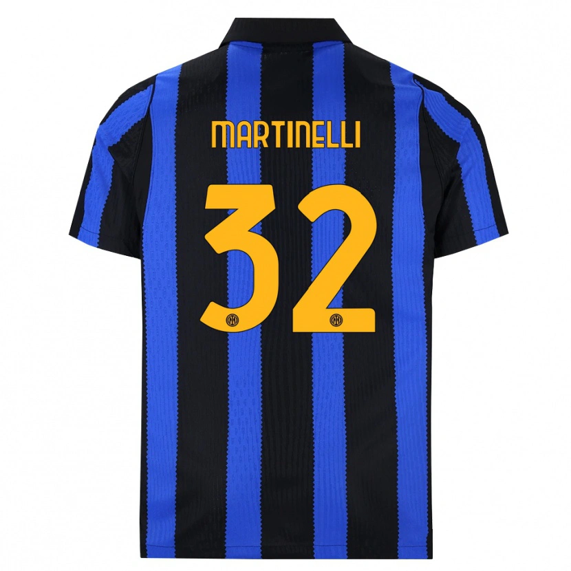 Danxen Mænd Matilde Martinelli #32 Sort Blå Gul Hjemmebane Spillertrøjer 2026/27 Trøje T-Shirt