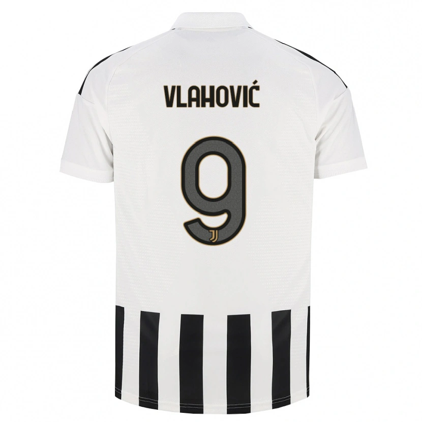 Danxen Mænd Dusan Vlahovic #9 Sort Hvid Brun Hjemmebane Spillertrøjer 2026/27 Trøje T-Shirt